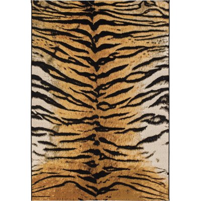 Domani Tiger litte kudottu matto Kulta