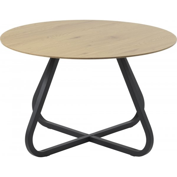 Lapis ruokapöytä Ø120 cm - Tammi/musta Lapis ruokapöytä Ø120 cm - Tammi/musta