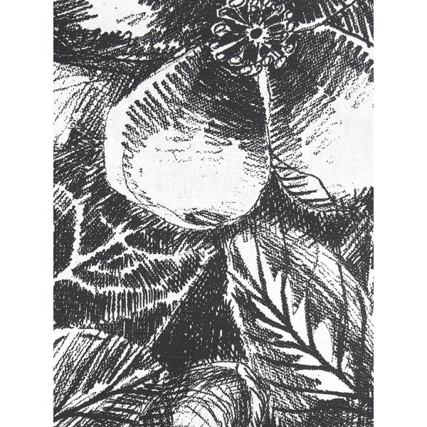 Sonia kangas 140 x 250 cm - Musta/valkoinen Sonia kangas 140 x 250 cm - Musta/valkoinen