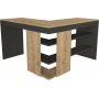Stylo-kulmapyt 120/120x45 cm - Safiiri/antrasiitti