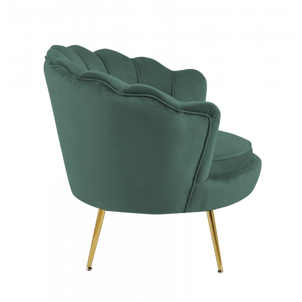 Nojatuoli vihreä/messinki - Kingsley Nojatuoli vihreä/messinki - Kingsley