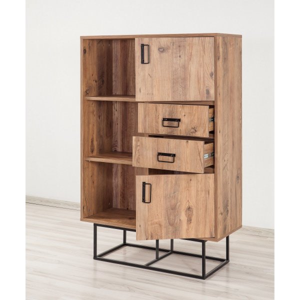 Quantum Taxon kirjahylly - mänty/musta Quantum Taxon kirjahylly - mänty/musta