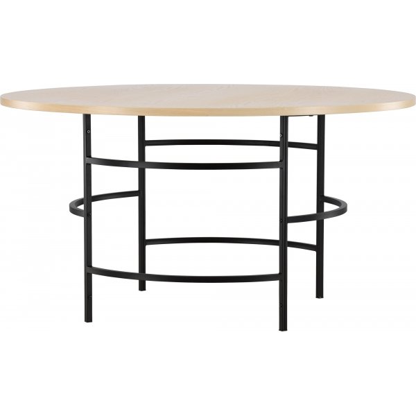 Copenhagen ruokap�yt� �140 cm - Whitewash/musta