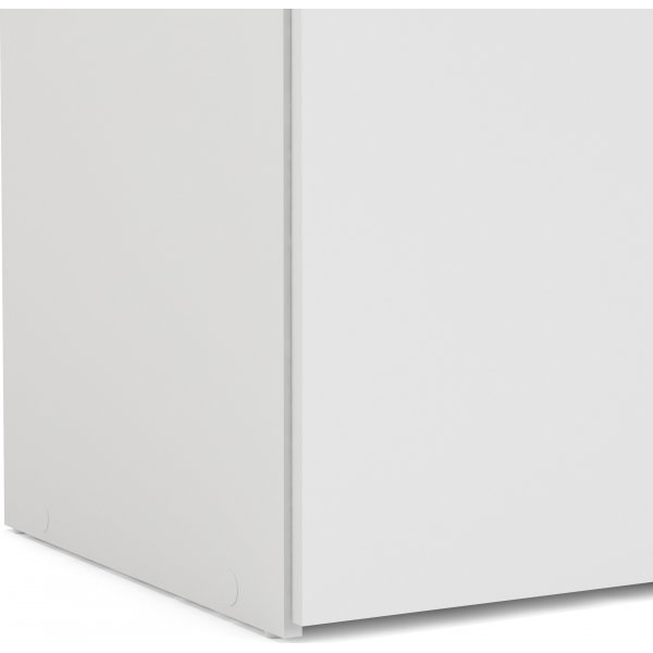 Tilava vaatekaappi 2 ovella - valkoinen Tilava vaatekaappi 2 ovella - valkoinen