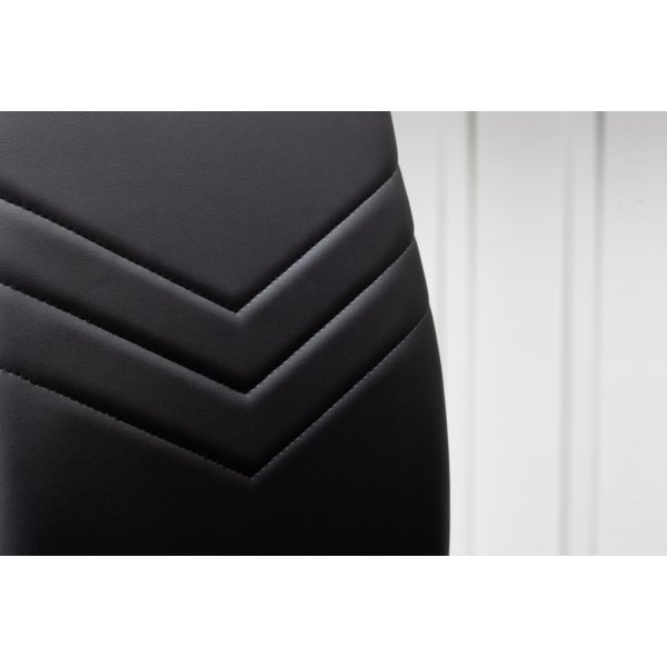 Lily ruokapydn tuoli - Musta PU/kromi