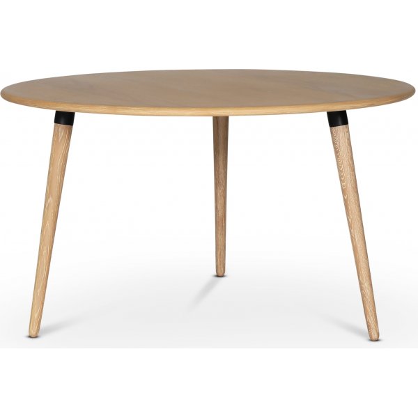 Omni pyöreä ruokapöytä valkoiseksi maalattu Ø130 cm + Huonekalujen tekstiilien hoito Omni pyöreä ruokapöytä valkoiseksi maalattu Ø130 cm + Huonekalujen tekstiilien hoito