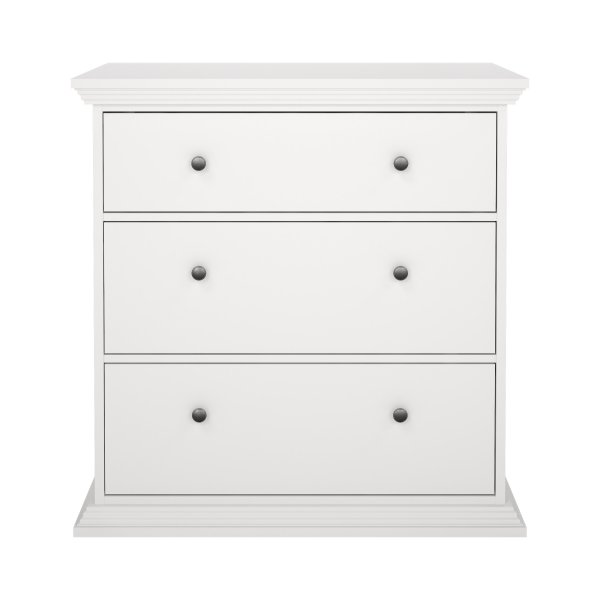 North-lipasto, jossa 3 laatikkoa - Valkoinen