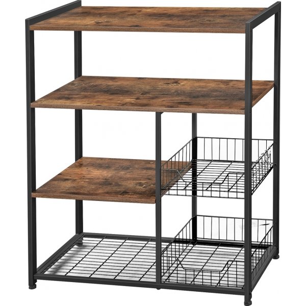 Collin keitti�n hylly - ruskea/musta