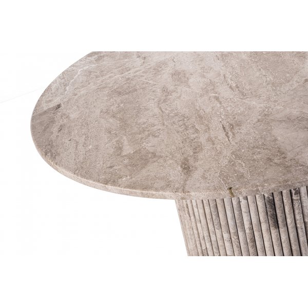 Pegani pyre ruokapyt harmaata beige marmoria - Mik tahansa koko 105 tai 130 cm