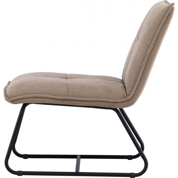 Madison lepotuoli - Ruskea vakosametti/musta Madison lepotuoli - Ruskea vakosametti/musta