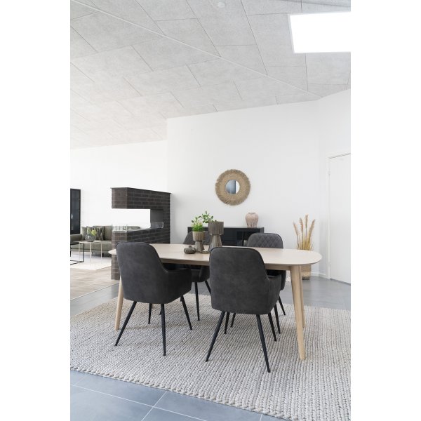 Carmona ruokapöytä 200 x 100 cm - Valkoinen öljytty tammi Carmona ruokapöytä 200 x 100 cm - Valkoinen öljytty tammi