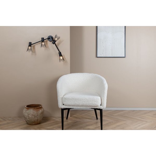 Nysetter seinävalaisin 4 - musta Nysetter seinävalaisin 4 - musta