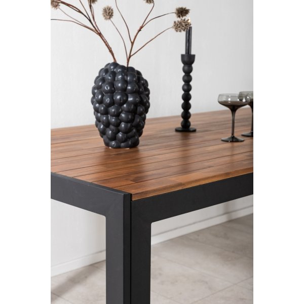 Bois ruokapöytä 205 x 90 cm - musta/luonnollinen Bois ruokapöytä 205 x 90 cm - musta/luonnollinen