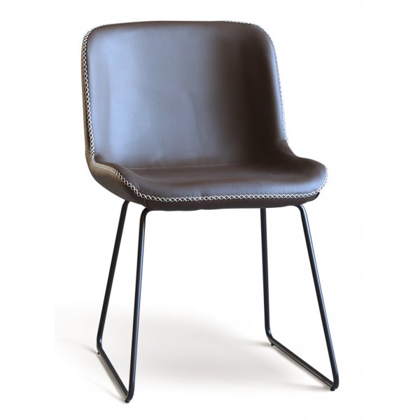 Graniitti ruokailuryhmä; Pöytä 180x90 cm tammi/musta, 6 Texas ruokapöydän tuolia ruskea PU Graniitti ruokailuryhmä; Pöytä 180x90 cm tammi/musta, 6 Texas ruokapöydän tuolia ruskea PU