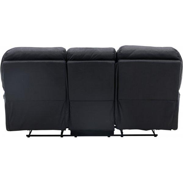 Saranda 3-istuttava leposohva - musta Saranda 3-istuttava leposohva - musta