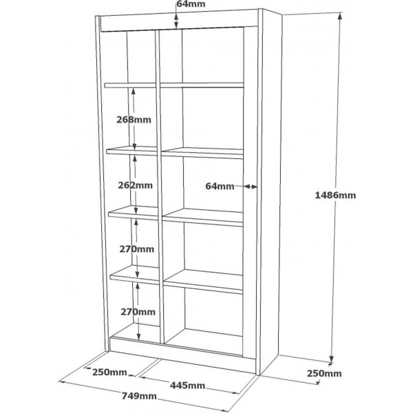 Luvio kirjahylly 23 - tammi/valkoinen Luvio kirjahylly 23 - tammi/valkoinen