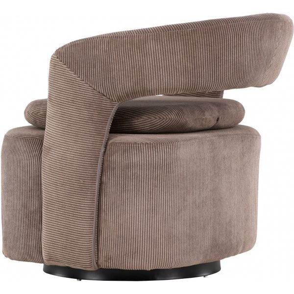 Laurel-nojatuoli - Ruskea vakosametti Laurel-nojatuoli - Ruskea vakosametti