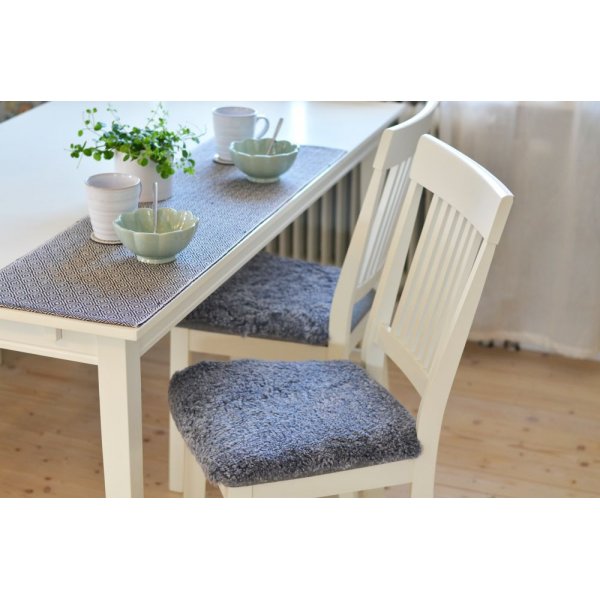 Kihara tuolin tyyny lampaannahka Valkoinen