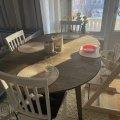 Asiakaskuva Genova pyöreä ruokapöytä 110-160 cm - Ruskea öljytty tammi