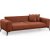 Kenzo 3-istuttava sohva - punainen