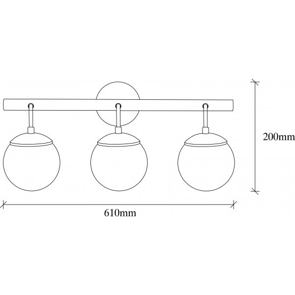 Gondola seinävalaisin 3031 - Musta/valkoinen Gondola seinävalaisin 3031 - Musta/valkoinen