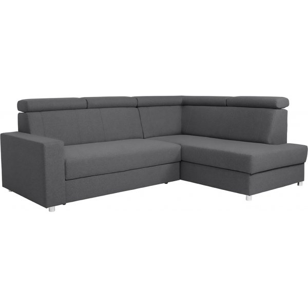 Yksinäinen kulmasohva, jossa avoin pää oikealle - harmaa Yksinäinen kulmasohva, jossa avoin pää oikealle - harmaa