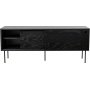 Tilava TV-taso 132 cm - Musta