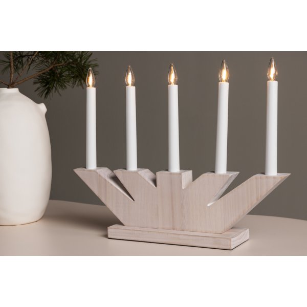 Verbier pöytävalaisin - Whitewash Verbier pöytävalaisin - Whitewash