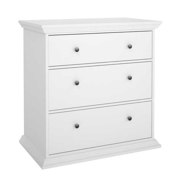 North-lipasto, jossa 3 laatikkoa - Valkoinen