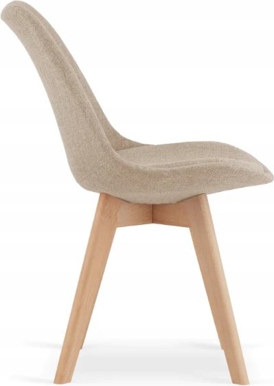 Merle tuoli - Beige (kangas) + Huonekalujen jalat Merle tuoli - Beige (kangas) + Huonekalujen jalat