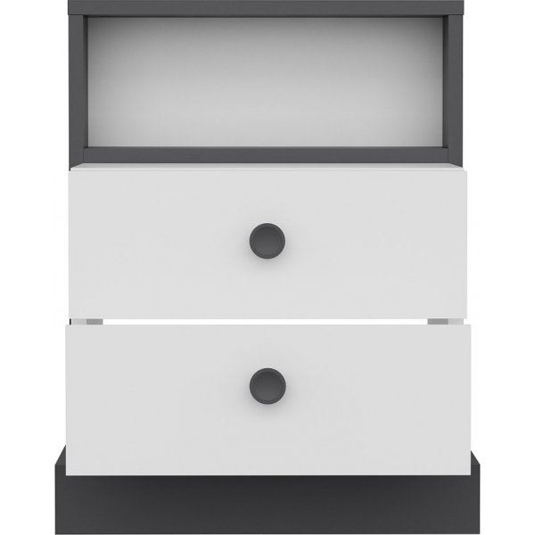 Life-yöpöytä - antrasiitti/valkoinen Life-yöpöytä - antrasiitti/valkoinen