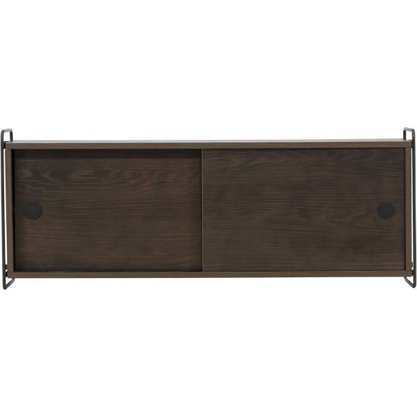 Paris-seinkaappi 48 x 122 cm - Musta/Mocca