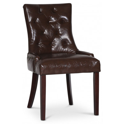 Marie-tuoli ruskeaa vintage-PU:ta