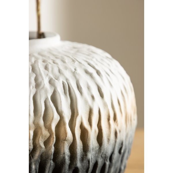 Ruutumaljakko 29 x 34 cm - beige/harmaa/valkoinen