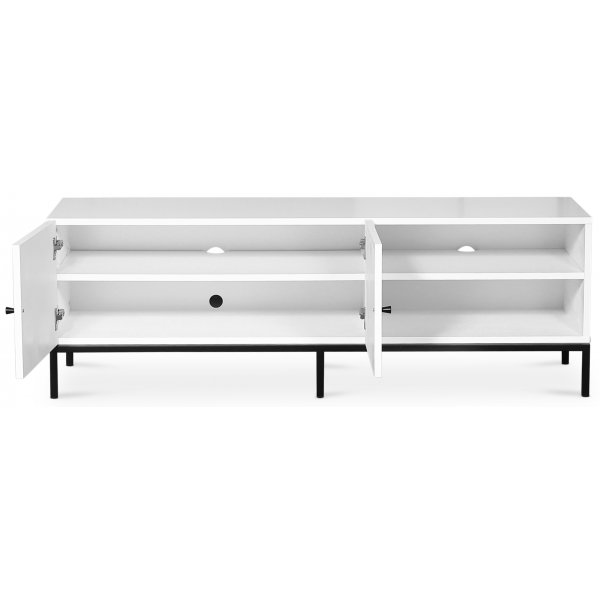 Stil-mediapenkki 150 cm leve valkoinen