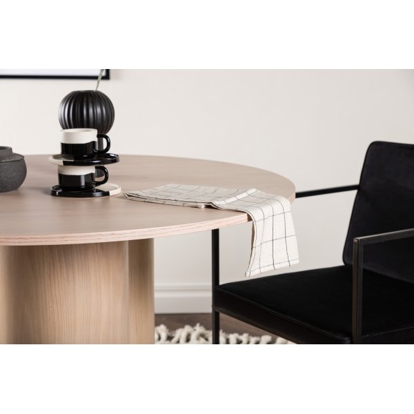 Ruokapyt pyre 110 cm valkoinen - Olivia