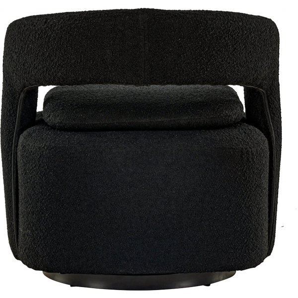 Laurel-nojatuoli - musta