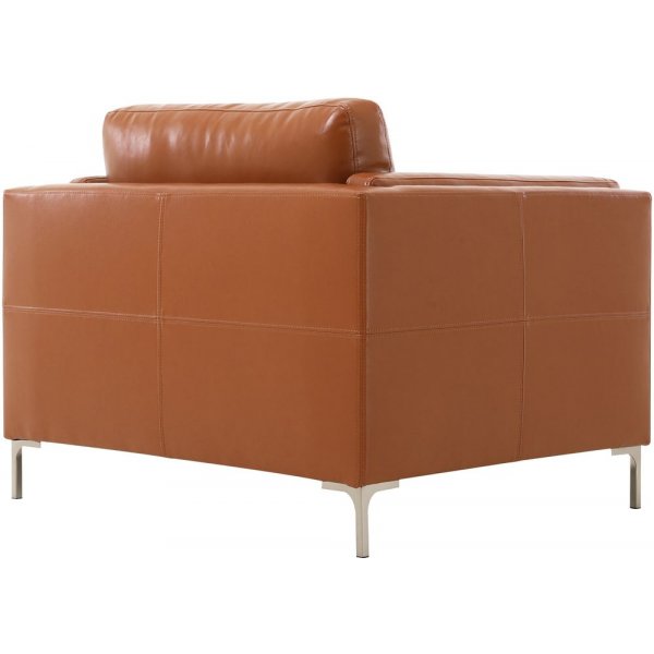 Nojatuoli konjakinvärinen keinonahka - Cansas + Huonekalujen puhdistus Nojatuoli konjakinvärinen keinonahka - Cansas + Huonekalujen puhdistus