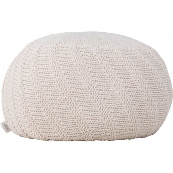 Ted-pouf �45 cm - Luonnonvalkoinen