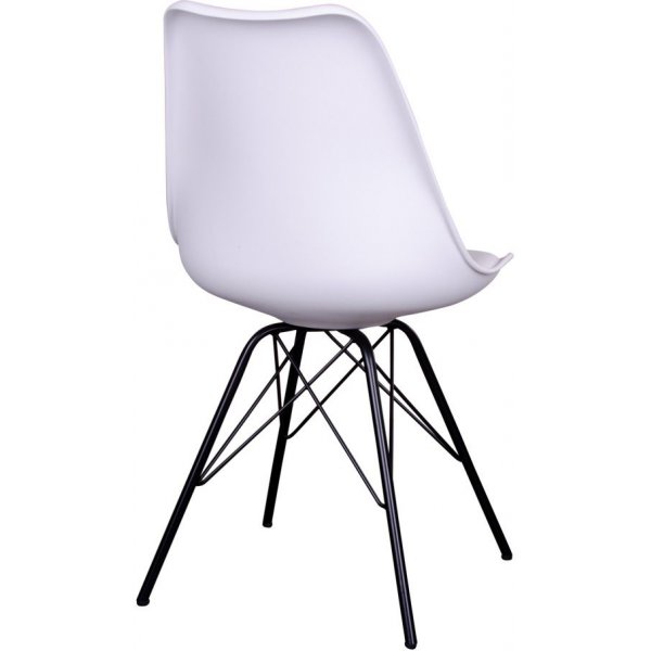 Oslo ruokapöydän tuoli - valkoinen/musta Oslo ruokapöydän tuoli - valkoinen/musta