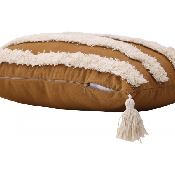 Elina tyynynpäällinen 50 x 30 cm - Ruskea/valkoinen Elina tyynynpäällinen 50 x 30 cm - Ruskea/valkoinen