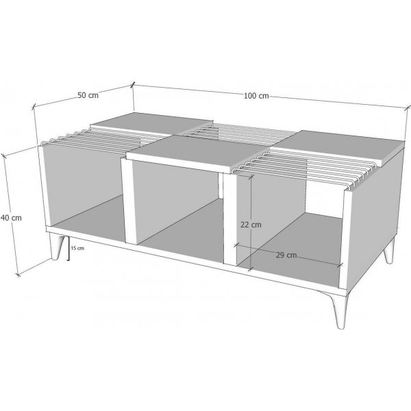 Vostok sohvapöytä 100 x 50 cm - Mänty Vostok sohvapöytä 100 x 50 cm - Mänty