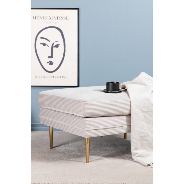 Savanna pouf - beige vakosametti Savanna pouf - beige vakosametti