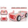 Jeep Marta pinkki - 90 x 190 cm