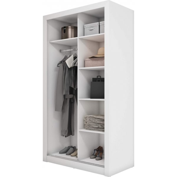 Einar vaatekaappi 18 - Valkoinen Einar vaatekaappi 18 - Valkoinen