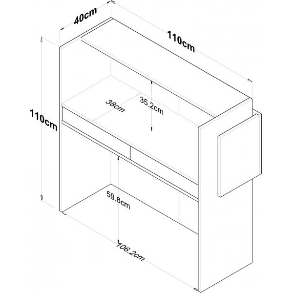 Idoran vastaanotto - Valkoinen/marmori Idoran vastaanotto - Valkoinen/marmori