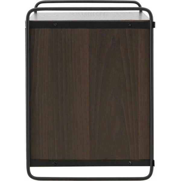 Paris-seinkaappi 48 x 122 cm - Musta/Mocca