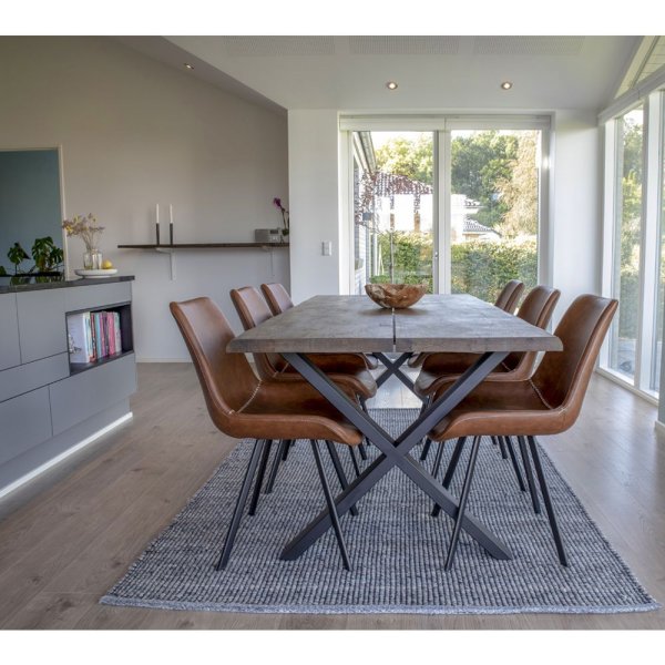 Toulon Ruokapöytä - Savustettu tammi - 200x95x76x4 Toulon Ruokapöytä - Savustettu tammi - 200x95x76x4