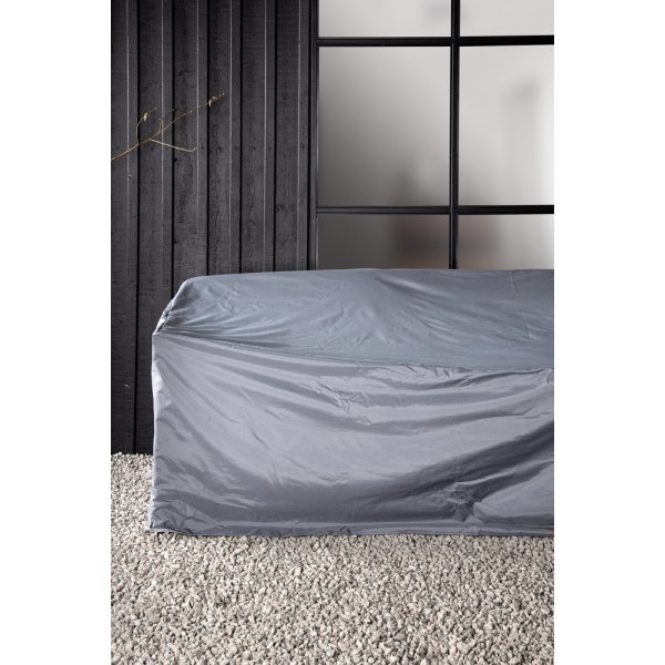 Klas kalustepllinen kulmasohville 254/254 x 90 cm - Harmaa