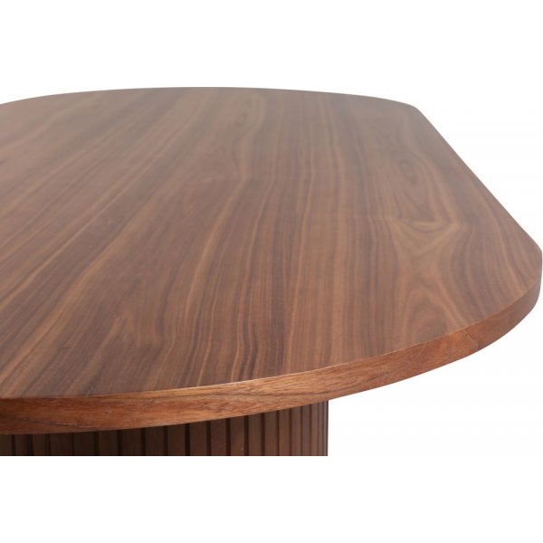 Bianca soikea ruokapöytä 200x90 cm - pähkinä Bianca soikea ruokapöytä 200x90 cm - pähkinä